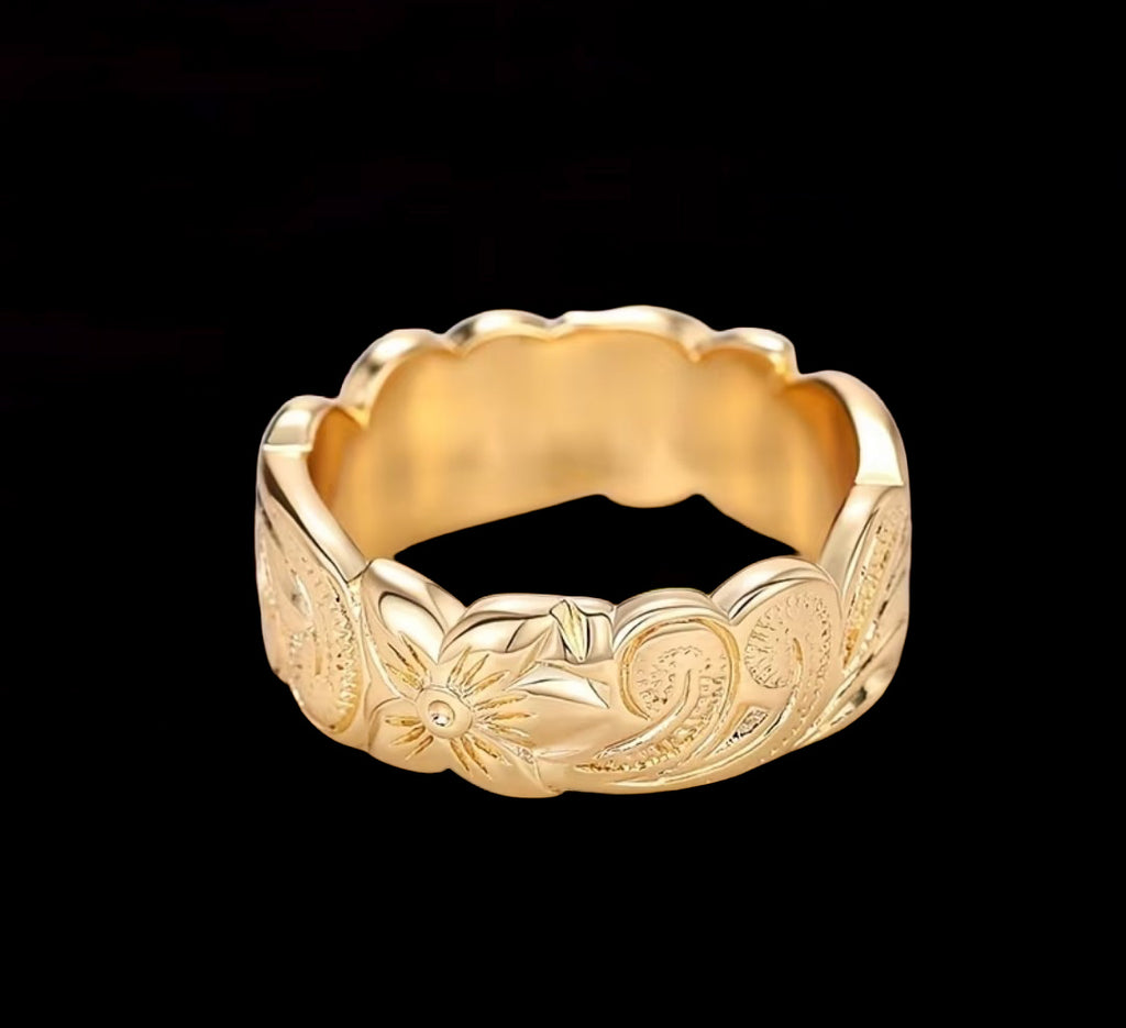 Floral Carved Ring