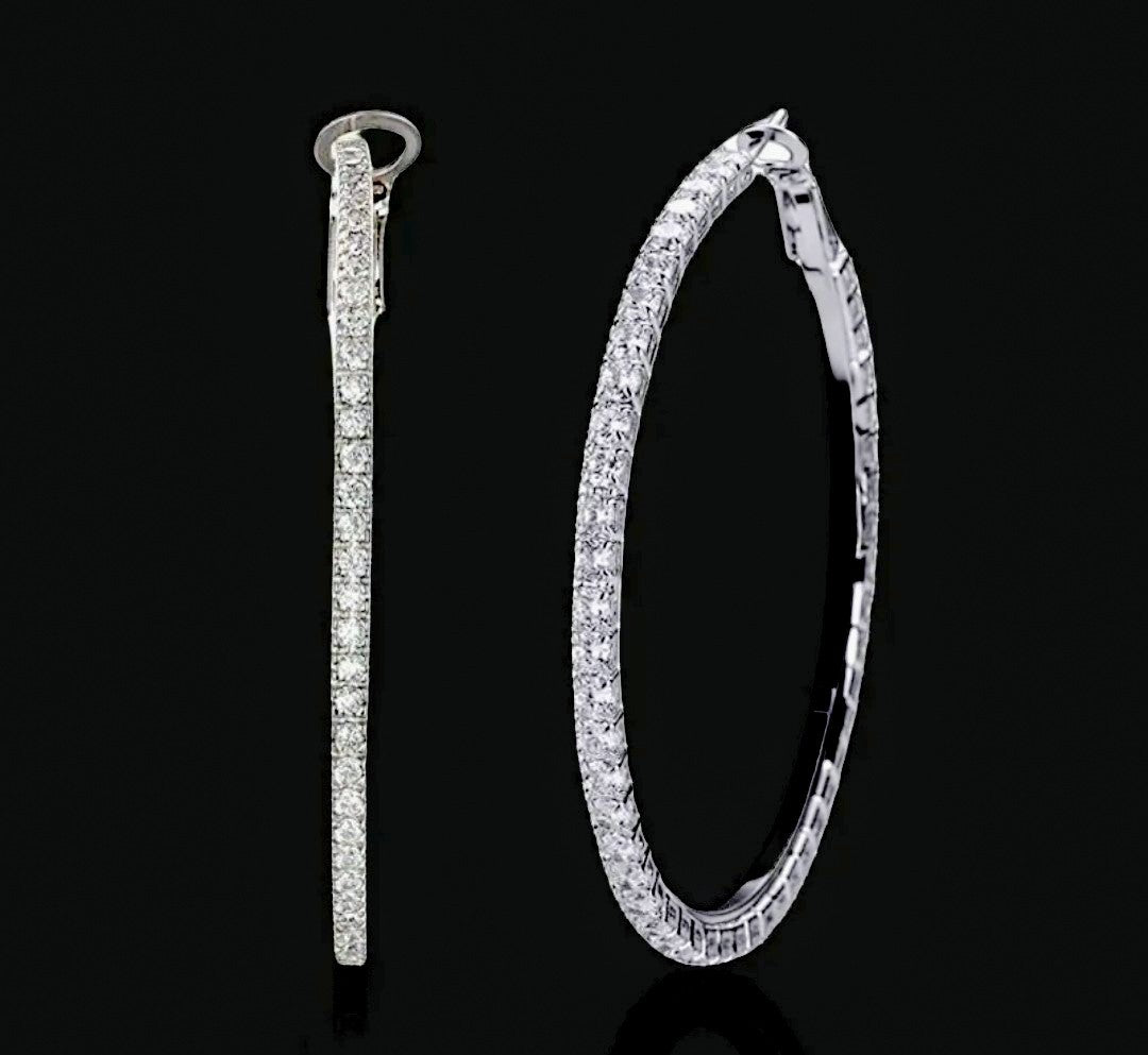 Rhinestone Hoops