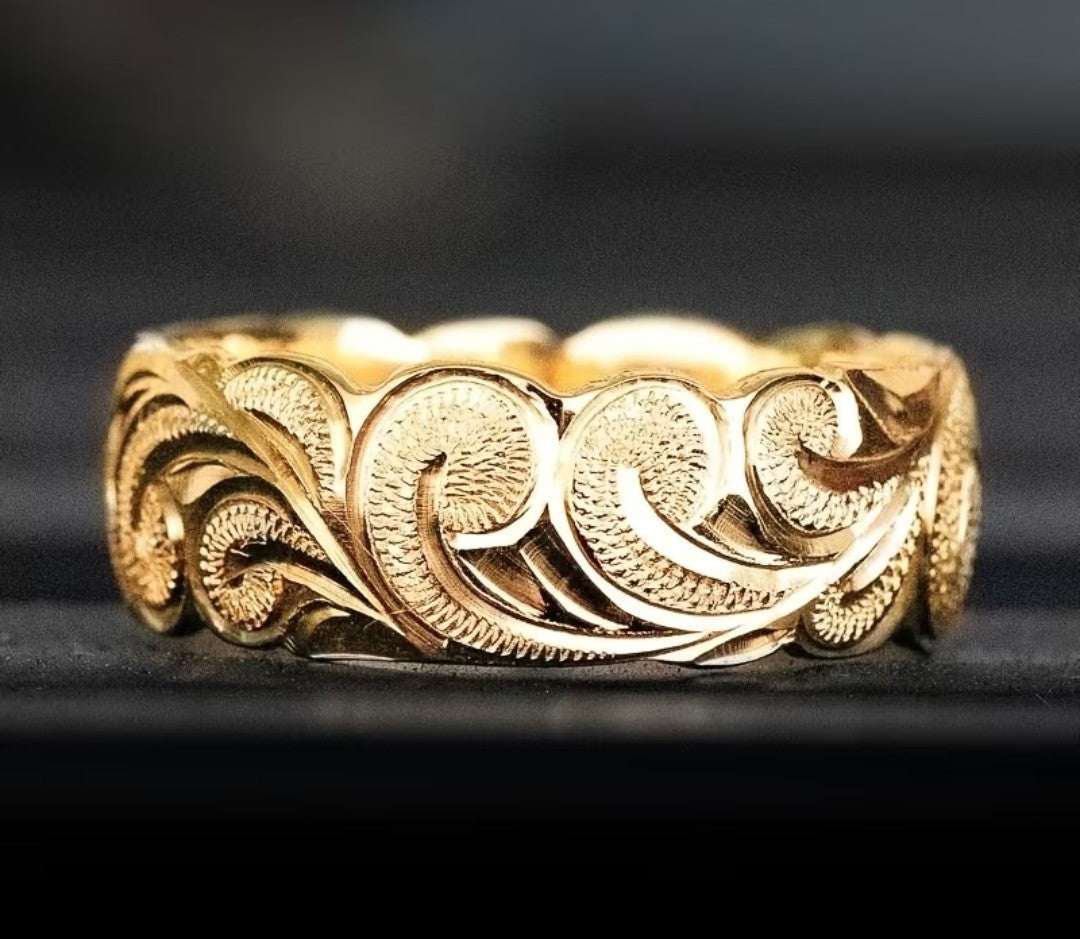 Floral Carved Ring