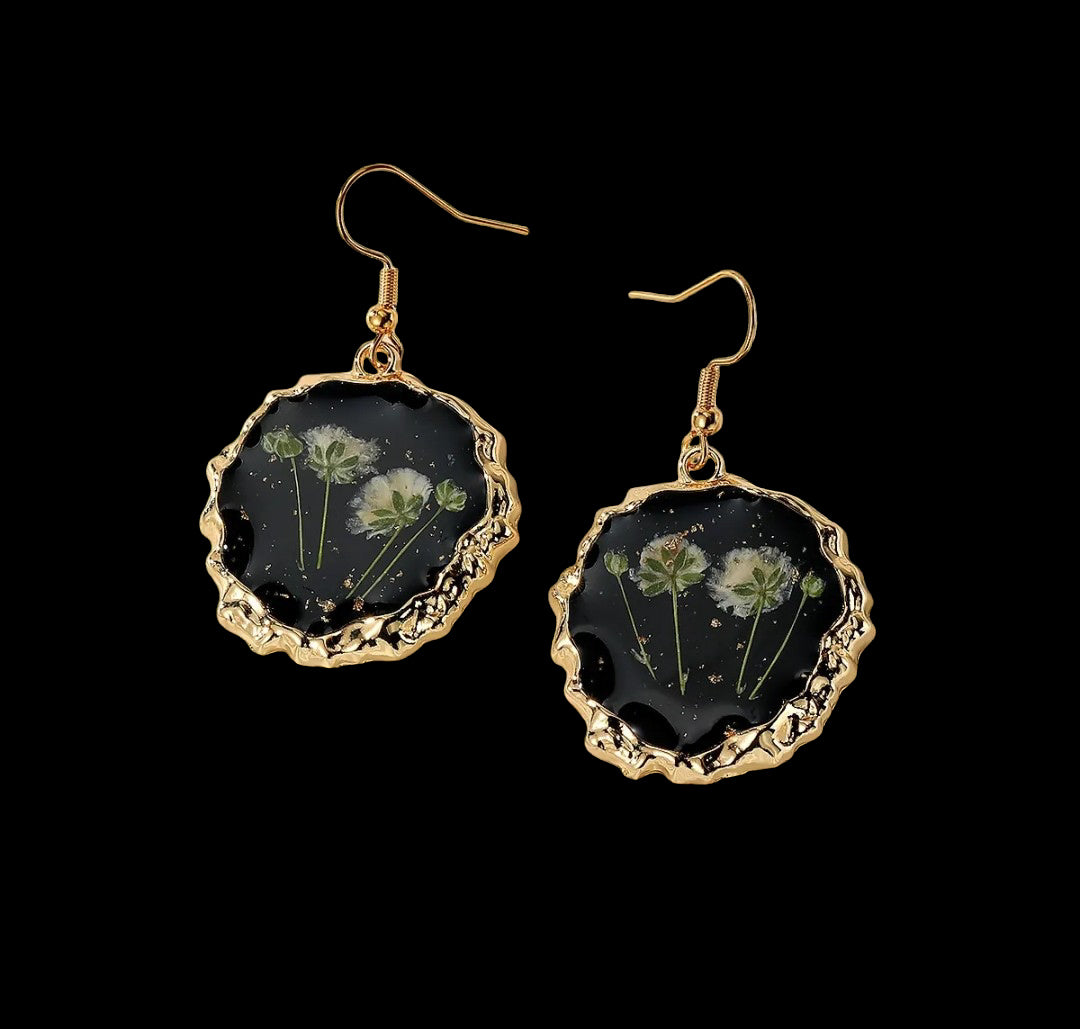 Resin Flower Earrings
