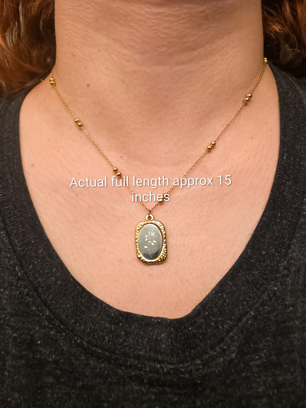 Vintage Rose necklace 15inch