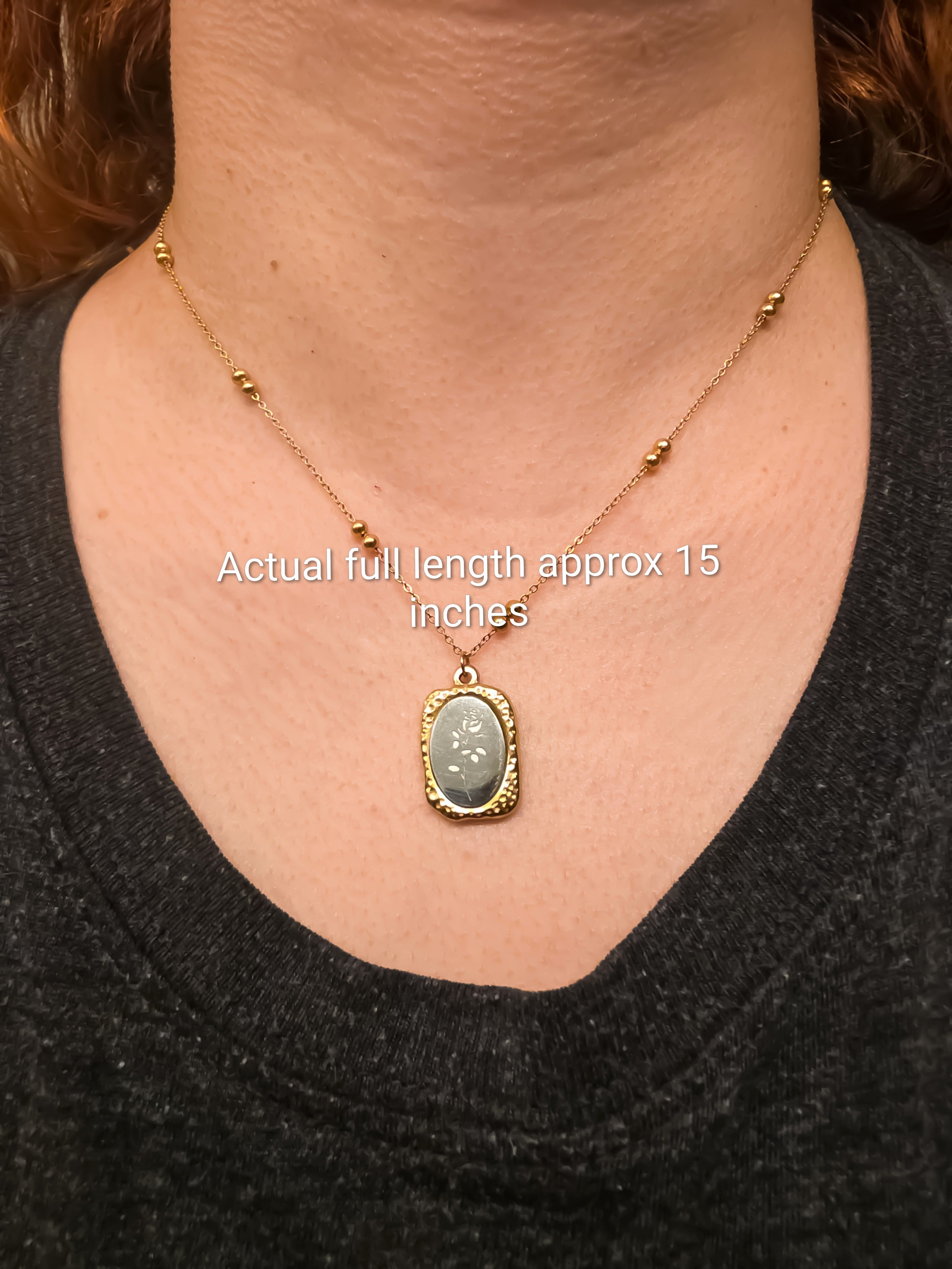 Vintage Rose necklace 15inch
